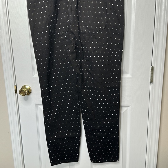 WEWOREWHAT crystal embellished black overalls L NWT - Picture 11 of 13